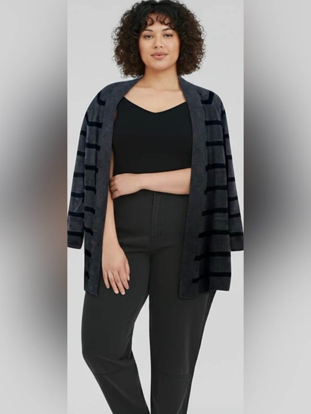 Express Gray Sweater Cardigan